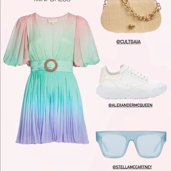 Rococo Sand Emi Ombré Pleated Mini Dress - Picture 9 of 16